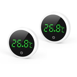 Ankilo Latest Aquarium Thermometer - Wireless Aquarium Thermometer Digital with Touch Screen and LED Display, High Precision Temperature Measurement for Freshwater & Saltwater, White