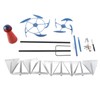 Summer Lighthouse Sailboat Windmills 360 Degree Rotation Weathervane Metal Windmill