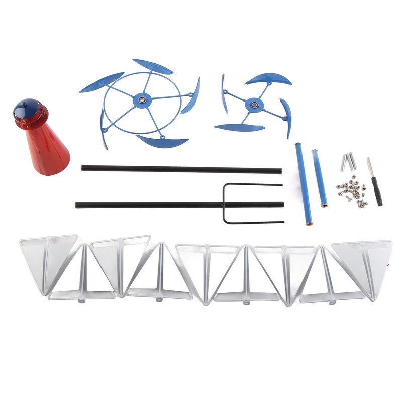 Summer Lighthouse Sailboat Windmills 360 Degree Rotation Weathervane Metal Windmill