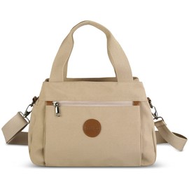 DORRISO Women's Shoulder Bag Canvas Handbag Shoulder Bag Casual Shoulder Bags Fashion Shoulder Bag Women's Travel Canvas Shoulder Bag, khaki, shoulder bags