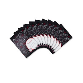 Landre Notepad A5 for All Standard Letterings 80 g/m² Fine Wood-Free Writing Paper Pack of 10 3 Assorted Designs 16 Blatt