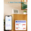 Meross WLAN Hygrometer Indoor Thermometer, Requires meross Hub, Smart LCD