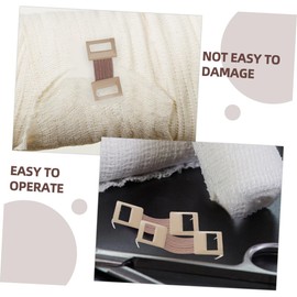 Ipetboom 50 Pack Metal Bandage Buckles Sturdy Aluminum Rubber Vet Wrap Clips Reusable Bandage Fixators