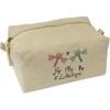 'Be My Lovebug' Canvas Wash Bag/Makeup Case (CS00043522)