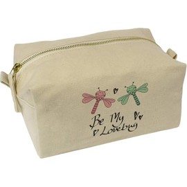 'Be My Lovebug' Canvas Wash Bag/Makeup Case (CS00043522)