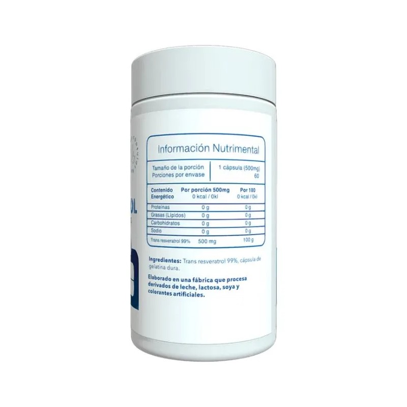 Essentials Trans Resveratrol 60 Capsulas