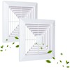 Flowild 2 Pcs 9x9 Bathroom Exhaust Fan Cover with Springs,