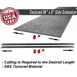 SDeelCase 96"x6" Gen 1 Black Side Skirts Extension Flat Bottom Line Lip For Toyota Scion