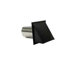 FAMCO Galvanized Steel Hooded Wall Vent With Damper, Dryer Vent Outlet Used For Air Exhaust Applications