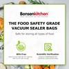 Bonsenkitchen Vacuum Food Sealer Rolls Bags, 2 Packs 8 in