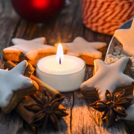 Set of 30 Unscented Tealight Candles, Bulk Natural Soy Wax Tiny Tea Lite Candles, 4 Hour Clean Burn T-lite Candles in Clear Cups