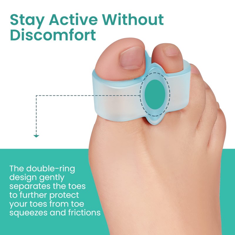 Welnove Toe Separators with 2 Loops - Pack of 12