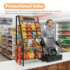 4 Tiers Snack Rack Display Stand - Chip Candy Organizer