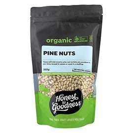 Honest to Goodness, Organic Pine Nuts, 350 grams : Creamy and nutritious pine nuts for versatile cooking. Rich in healthy fats and minerals. Add to recipes or use as Garnish.