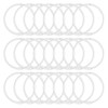 24 Pack Shower Curtain Rings, Rustproof Decorative Shower Curtain Hooks