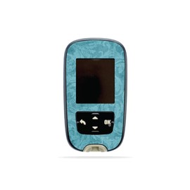 MightySkins Skin Compatible with Accu-Chek Guide - Baby Blue Jacquard | Protective, Durable, and Unique Vinyl Decal wrap Cover | Easy to Apply, Remove, and Change Styles | Made in The USA