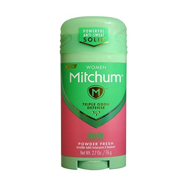 Mitchum For Women Triple Odor Defense Invisible Solid Antiperspirant & Deodorant 2.70 oz (Pack of 6)