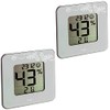 TFA Set Thermo-Hygrometer 30.5021 Style 2 x hellgrau