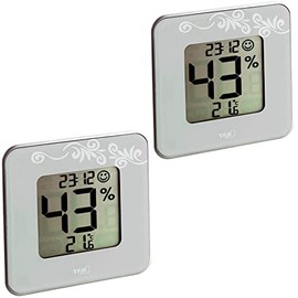 TFA Set Thermo-Hygrometer 30.5021 Style 2 x hellgrau