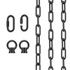 12 Feet Industrial Black Light Fixture Chain, Adjustable Metal Pendant