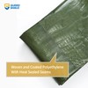 GUARD SHIELD Green Tarp Waterproof 10x10 Feet Medium Duty All