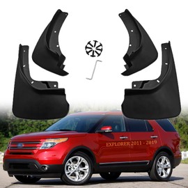 Mud Flaps Kit for Ford Explorer Accessories Mud Splash Guard Mud Flap Front and Rear 4pcs (for Ford Explorer 2011-2019)