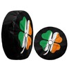Foruidea Irish Shamrock Spare Tire Cover with Backup Camera Hole