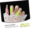 Healvian Ultra-thin Plastic Women's Fake Nails 24pcs Leopard Print Long