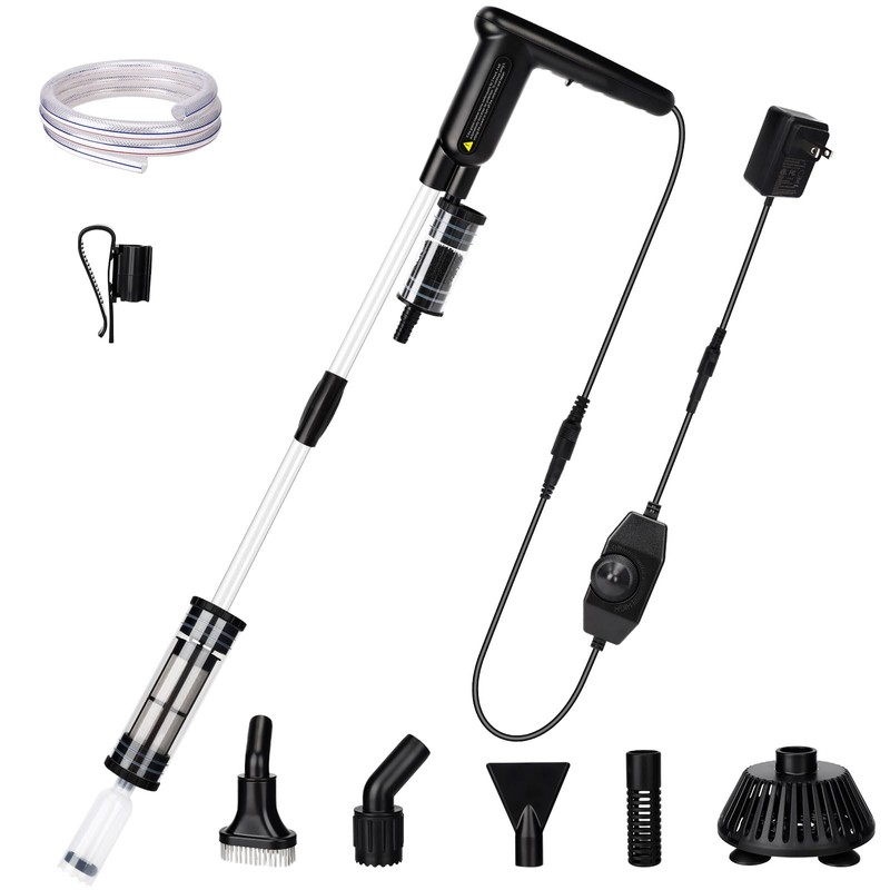 Upgraded DC 18W Electric Aquarium Vacuum Gravel Cleaner