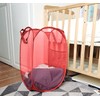 Larpur Popup Mesh Laundry Basket, Collapsible and Portable Clothes Washing