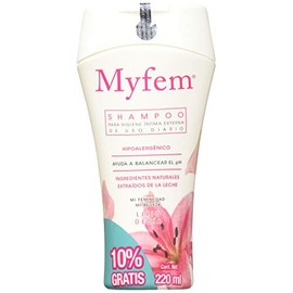 Myfem shampoo hipoalergenico para higiene intima 220 Ml