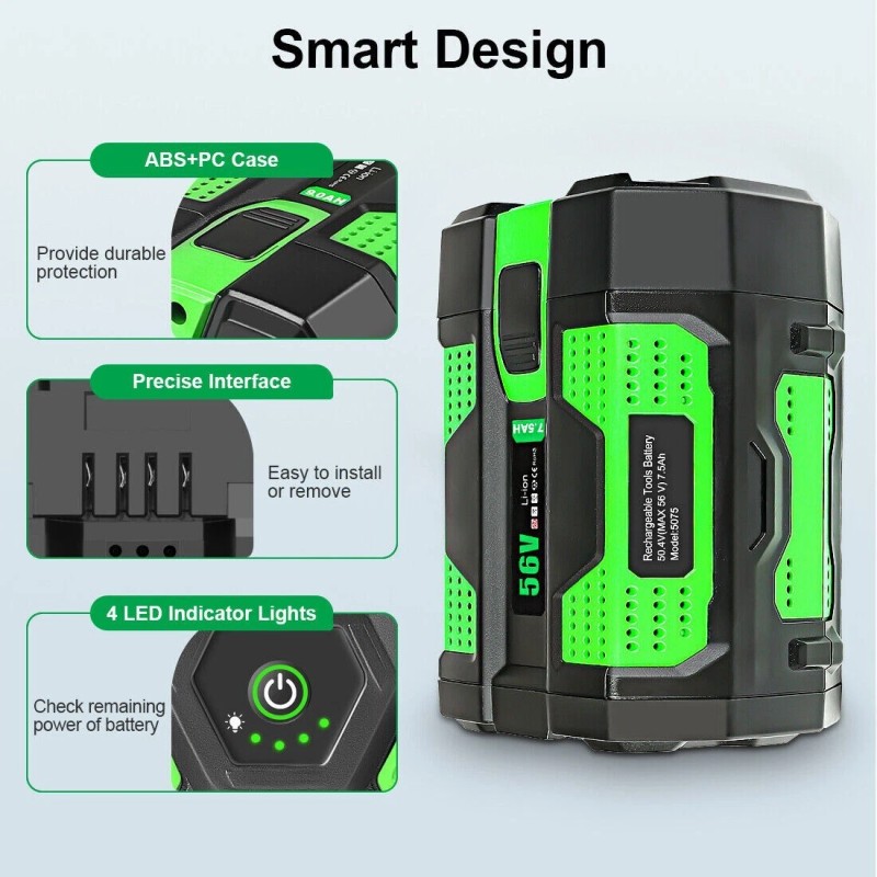 EGO BA2800T NEW 3RD GENERATION EGO 56 Volt 5.0 Ah