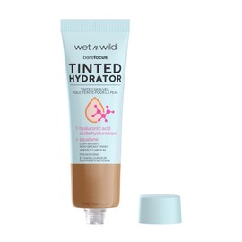 wet n wild Bare Focus Tinted Hydrator Tinted Skin Veil, Lightweight Buildable Coverage with Hyaluronic Acid & Vegan Squalane, Semi-Matte Finish, Cruelty-Free - Deep