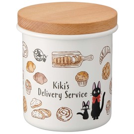 Skater ENC8-A Enameled Canister, Wooden Lid, 25.5 fl oz (750 ml), Kiki's Delivery Service