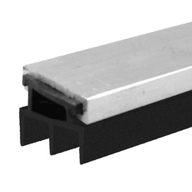 Mortised Door Bottom Sweep with Neoprene Sweep 7/16”h Exposed 0.69” Total Height (#7852) (36")