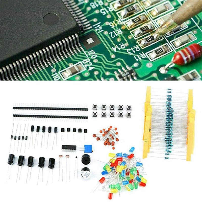 Dedjgoo 1818PCS DIY Electronics Components Kit Assortment Resistors PCB Potentiometer