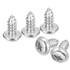 sourcing map ST5x12mm Phillips Pan Head Self-tapping Screw with Washer,