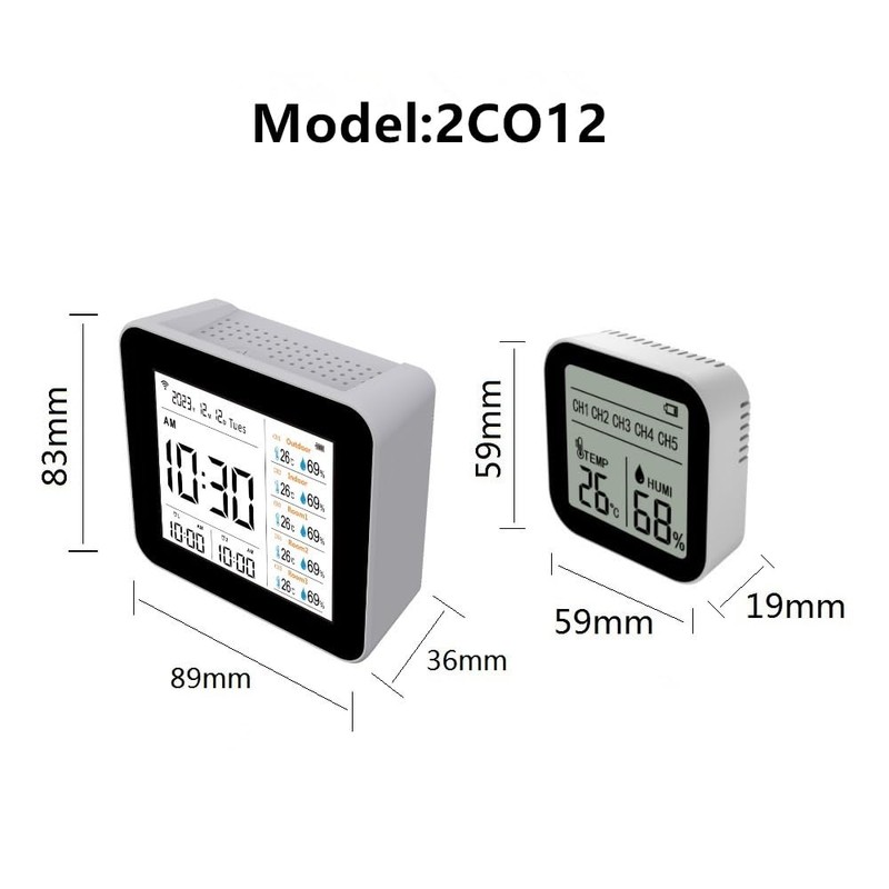 Weather Stations Wireless Indoor Outdoor Thermometer & Smart WiFi with