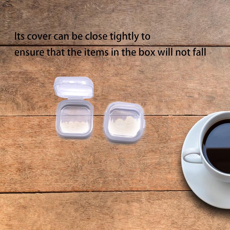 FANGZ 36Pcs Plastic Storage Containers Small Bead Box, Mini Clear