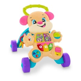 Fisher-Price Ríe y Aprende andadera para bebé Hermanita de Aprendizaje con actividades para bebés de 6 meses en adelante
