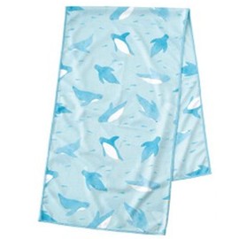 Hyundai Department Store Hello Bear Cool Towel, Penguin, Size: Approx. 11.8 x 39.4 inches (30 x 100 cm), Package: Approx. W14, H21, A670PE