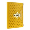 Mazeran Bee Shaped Combination Lock Journal, PU Leather Hard Cover