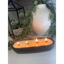 Soy Blend 4 wood wick candle - Scent: Vanilla orchid