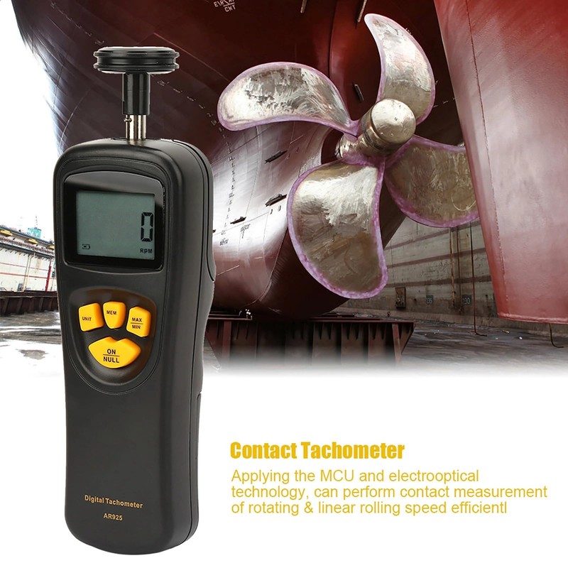 Digital Tachometer Motor Tachometer RPM Meter Tach Speedometer 0.5~19999RPM AR925