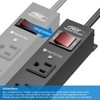 CRST 6 Socket Heavy Duty Power Outlet with Surge Protector,