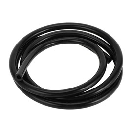 INFINAUTO Silikon-Vakuumschlauch Motor 6FT 5/16" 8mm ID 2,5mm Dicke Auto-Automobil-Vakuumschlauch Silikon Schwarz Hochtemperatur
