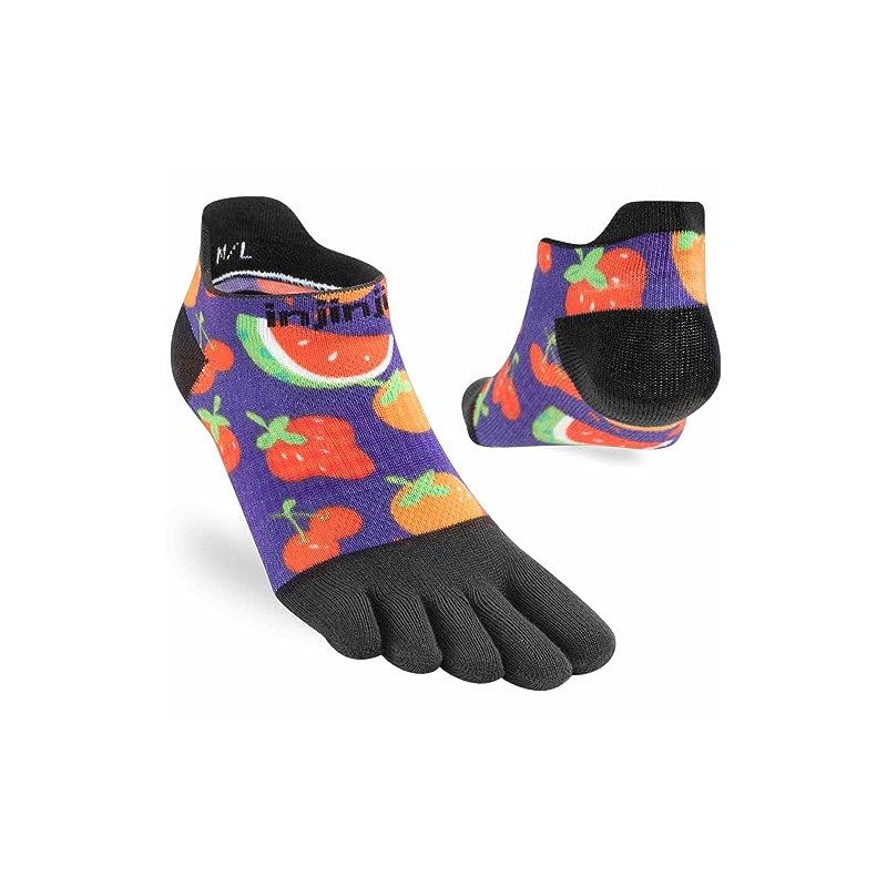 Injinji Women's Spectrum Run Lightweight No-show Sweet Socks, multicoloured