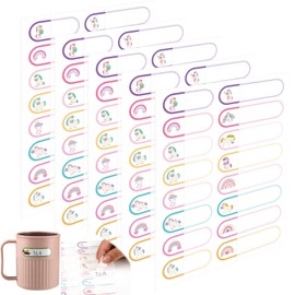 320 Pcs Baby Bottle Labels for Daycare, Name Labels for Daycare Essentials, Self Laminating, School Name Stickers for Kids Waterproof Food Milk Stickers Self Adhesive Tags(Pink Unicorn Style)