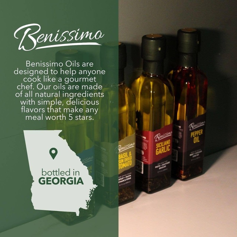 Siciliano Herb Infused Oil, All Natural Gourmet Cooking Oil with