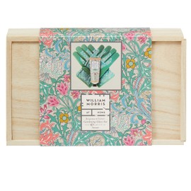 William Morris At Home Adjustable & Lightweight Gardening Glove Set | Scented Hand Cream | Stocking Filler | Cruelty Free & Vegan Friendly